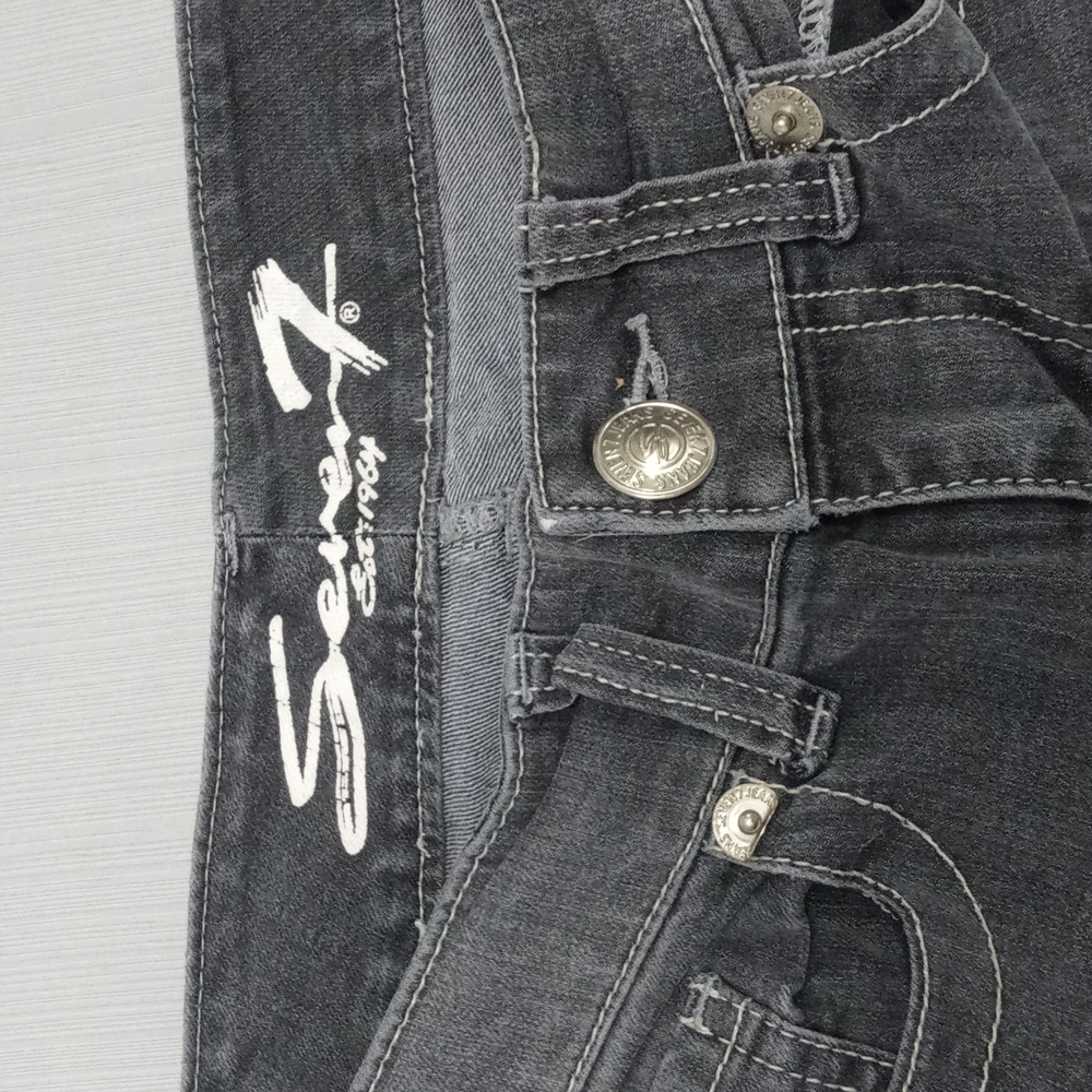 🟢Seven7 Grey Size 8 Womens Skinny Jeans - Picture 3 of 5